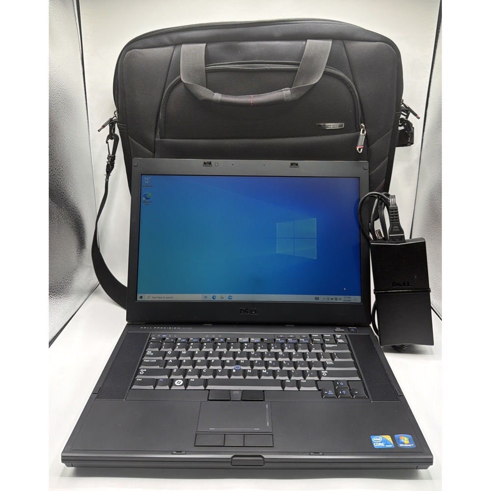Dell Precision M4500 15" Laptop Intel i7-840Q 8GB 500GB Windows 7 Pro Samsonite